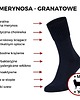 skarpetki damskie Zestaw 2 par skarpet bezuciskowych z wełny MERINO khaki i granatowe 1