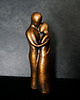 figurki i rzeźby Rzeźba z gipsu, Przytul Mnie, złota, wys. 14,6 cm 4