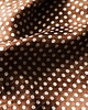 apaszki Vintage apaszka w brązie i bieli w groszki 3