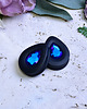 biżuteria różna Tunele do uszu łezki 10-100mm ze szklanym kryształkiem #032 bermuda blue 4