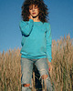 bluza bez kaptura damska Bluza Basic Blue 1