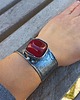 bransoletki wire wrapping Czerwień - bransoletka regulowana 1