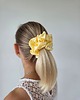 gumki do włosów Gumka jedwabna, scrunchie, frotka lemon aura MAXI 2
