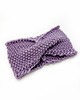 opaski do włosów Fioletowa miękka wełniana opaska twist New Lavender 2