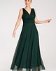 sukienki maxi damskie Elegancka kopertowa sukienka maxi na ramiączkach na wesele - M1186 4