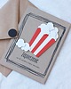 kartki scrapbooking Popcorn. Zaproszenia urodzinowe w hollywoodzkim stylu 2