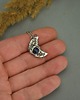 wisiory Wisiorek księżyc lapis lazuli wire wrapping półksiężyc 2