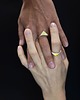 pierścionki srebrne ONE AMBER EDGE Classic / satin silver ring 5
