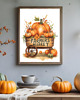 plakaty PLAKAT jesienny dynie farmers market ilustracja 1