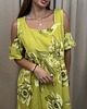 sukienki maxi damskie Lniana sukienka Verde 5