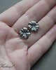 kolczyki wire wrapping Rozetki -sztyfty 3