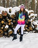 bluza z kapturem damska Damska Bluza z kapturem DR.CROW Tie Dye Blue 2