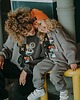 bluza bez kaptura damska Bluza oversize Duo Robot Teddy dla mamy i taty 2