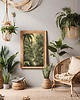 grafiki i ilustracje PLAKAT boho dżungla tropikalna liście zielone 4