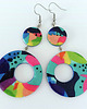 kolczyki z masy plastycznej Kolorowe Abstrakcyjne Kolczyki 1
