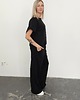 komplety damskie Chiara oversizowy komplet bezrękawnik i spodnie wide leg Black 2