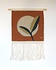 makramy ZAMÓWIONE - ręcznie tkany kilim / makatka -  Liście! 3