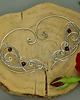 nausznice Nausznice zausznice oryginalne kolczyki granat wire wrapping 3