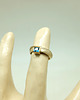 pierścionki zaręczynowe Złoty pierścionek zaręczynowy z topazem 3