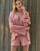 piżamy damskie PIŻAMA KIMONO SHORT blush 3