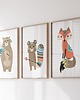 obrazy i plakaty do pokoju dziecięcego Plakaty Obrazki Tryptyk do pokoju dziecka P383 2