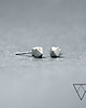 kolczyki wire wrapping Srebrne  geometryczne wkrętki DIAMOND I 3