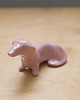figurki i rzeźby Porcelanowy jamniczek różowy 2