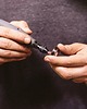 biżuteria męska Obrączka z tytanu, włókna węglowego i drewna palisandru. 4