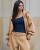 bluza z kapturem damska Bluza z kapturem PUFFA ZIP Honey damska 3