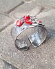 bransoletki wire wrapping Małe maki- bransoletka regulowana 4