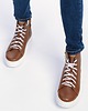 sneakersy damskie Sneakersy skórzane suwak + sznurówki  (7050) 1