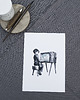 grafiki i ilustracje Marzyciel. Ilustracja tuszem i akwarelą. 1