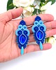 kolczyki soutache Amaya kolczyki sutasz niebieskie wiosenne lekkie 1