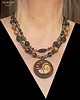 korale Mandala w niezwykłym etnicznym naszyjniku w pięknych kolorach unikat handmade 1