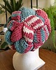 czapki damskie Cieplutka Czapka Beret Patchwork Enterlac 2