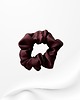 gumki do włosów Jedwabna scrunchie gumka frotka midi bakłażanowy brąz 1