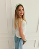 opaski do włosów Opaska marszczona jedwabna opaska do włosów opaska na włosy daisy 6