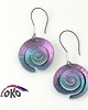 kolczyki wire wrapping Tytanowe kolczyki 2