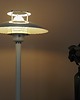 lampy podłogowe Biała lampa podłogowa, duński design, lata 70. 7
