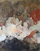 obrazy "Structural shadows" 50x60 cm, obraz na płótnie, pigmenty ziemne, akryl 2