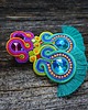 kolczyki soutache Waikiki- etniczne kolczyki soutache 3