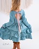 sukienki dla dziewczynki Sukienka Dresowa Spring Blue 2