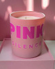 świeczniki i świece Inspirowana zapachem YSL-Świeca sojowa w różowym szkle PINK SILENCE 1