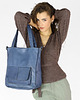 torby na ramię Torebka damska shopper A4 skóra naturalna - MARCO MAZZINI jeansowa niebieska 3