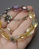 bransoletki wire wrapping Orchid /cytryn/ - bransoletka 2