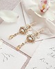 Biżuteria ślubna Kolczyki ślubne Lace Me Long - Szampan i Ivory 2