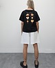 t-shirt damskie Bawełniana koszulka o luźnym kroju - Croissant black 3