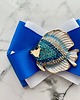 broszki Brosza z Kolekcji FISH z Rybką wysadzaną kryształkami 8