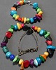 korale Boho style naszyjnik bajecznie kolorowy Optymistyczny prezent  handmade 6