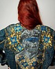kurtki damskie Kurtka jeansowa ręcznie malowana CUSTOM / Wearable Art / Rozmiar M 2